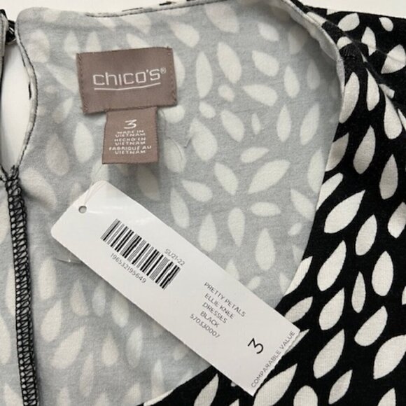 Chico’s Pretty Petals Ellie Knee-Length Sleeveless Dress - Picture 7 of 7